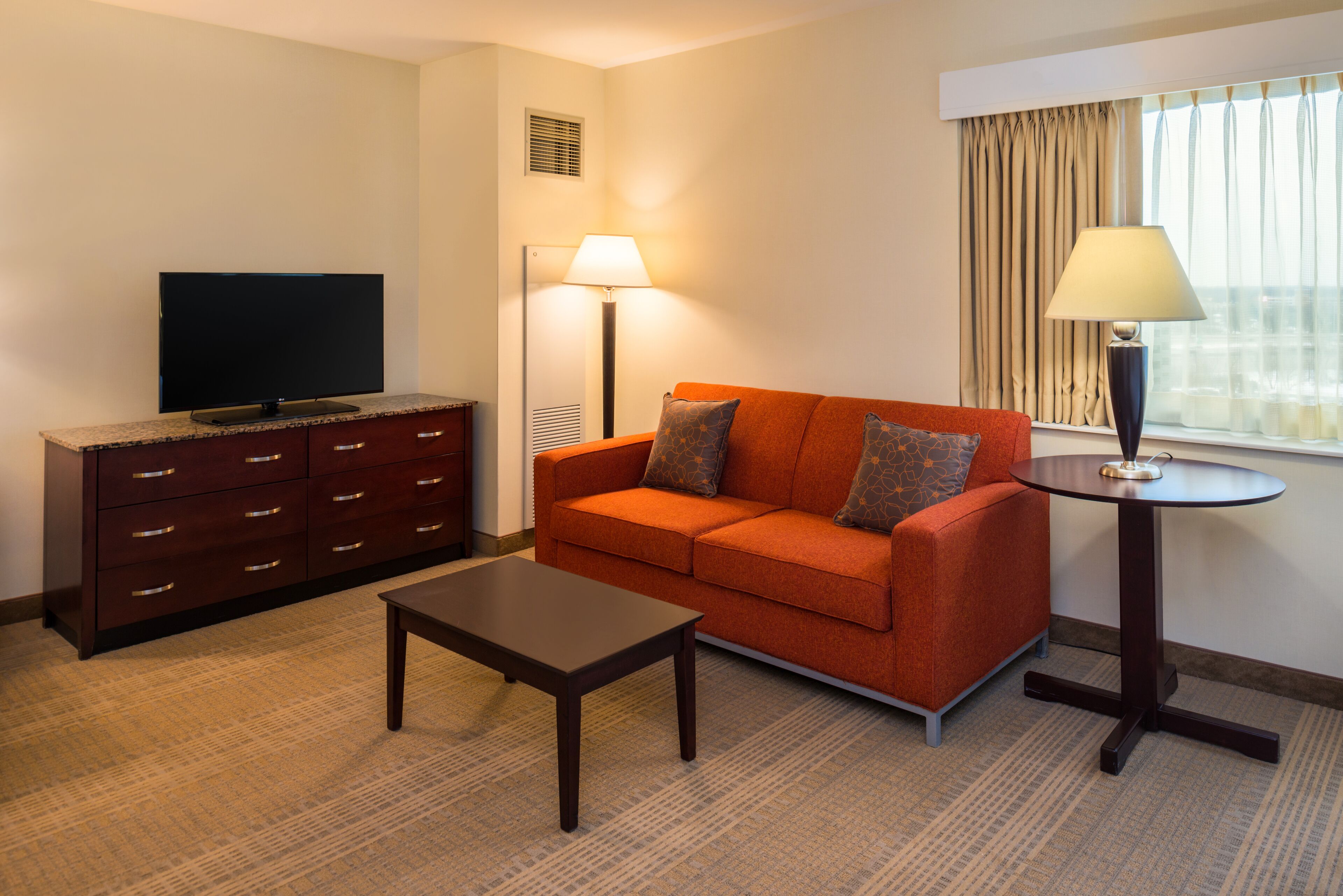 in-room safe, desk, laptop workspace, blackout curtains