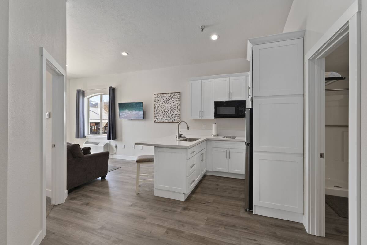 schweitzer suite | private kitchen | fridge, microwave, coffee/tea maker, freezer