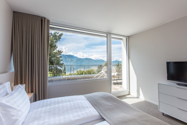 Appartement, 2 chambres, vue lac | Vue de la chambre