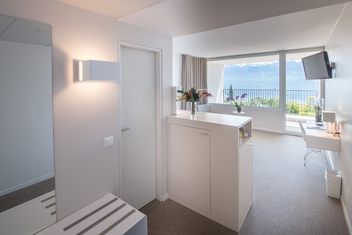Chambre Standard avec lits jumeaux, vue lac