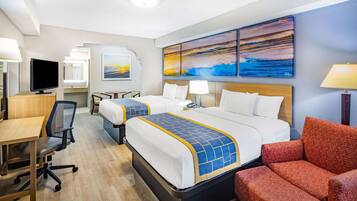 Studio - 2 queensize-sängar - icke-rökare | Skrivbord, ljudisolering, strykjärn/strykbräda och gratis barnsängar