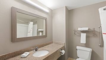 Free toiletries, hair dryer, towels