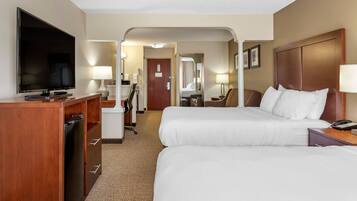Suite, 2 Queen Beds, Non Smoking | Premium bedding, desk, iron/ironing board, free WiFi
