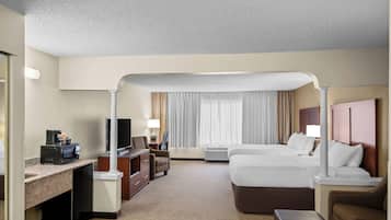 Suite, Multiple Beds, Non Smoking | Premium bedding, desk, iron/ironing board, free WiFi