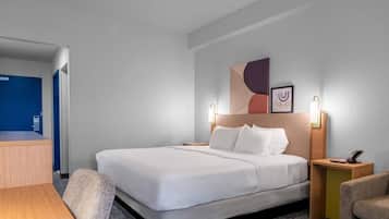 Room, 1 King Bed with Sofa bed | Desk, blackout drapes, iron/ironing board (on request), cribs (free)