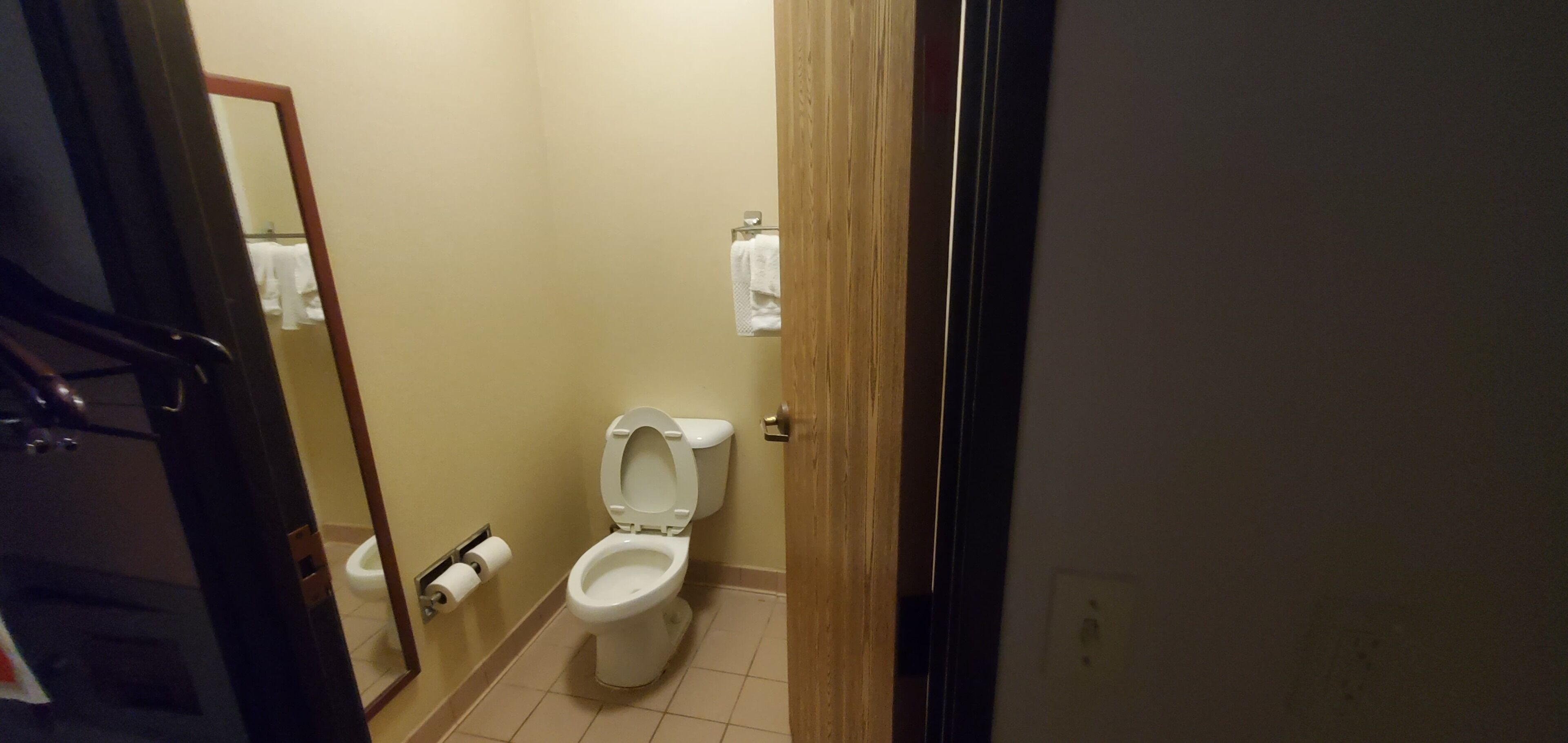 Free toiletries, hair dryer, towels