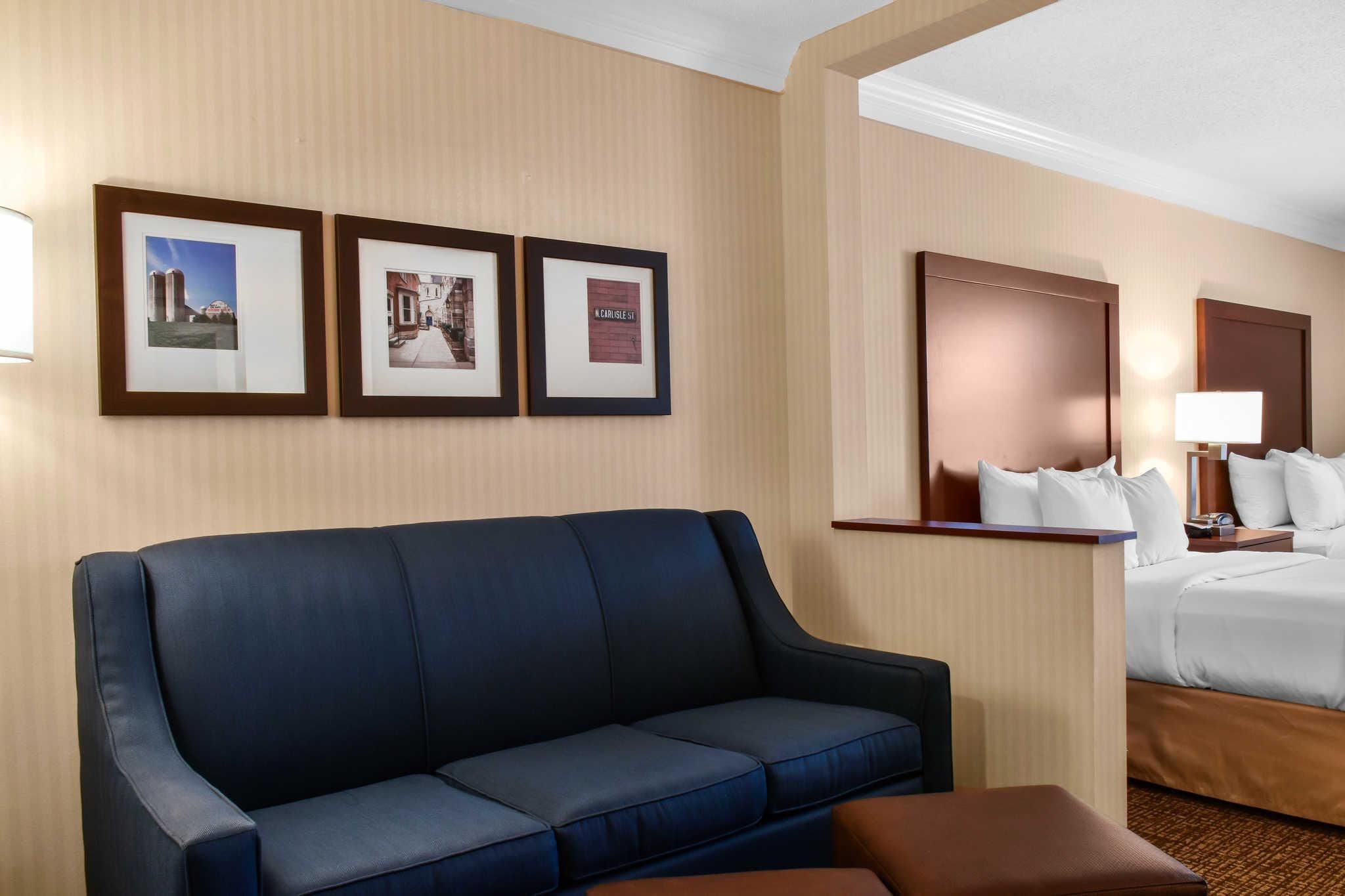 suite, 2 double beds, non smoking | desk, laptop workspace, iron/ironing board, free cots/infant beds