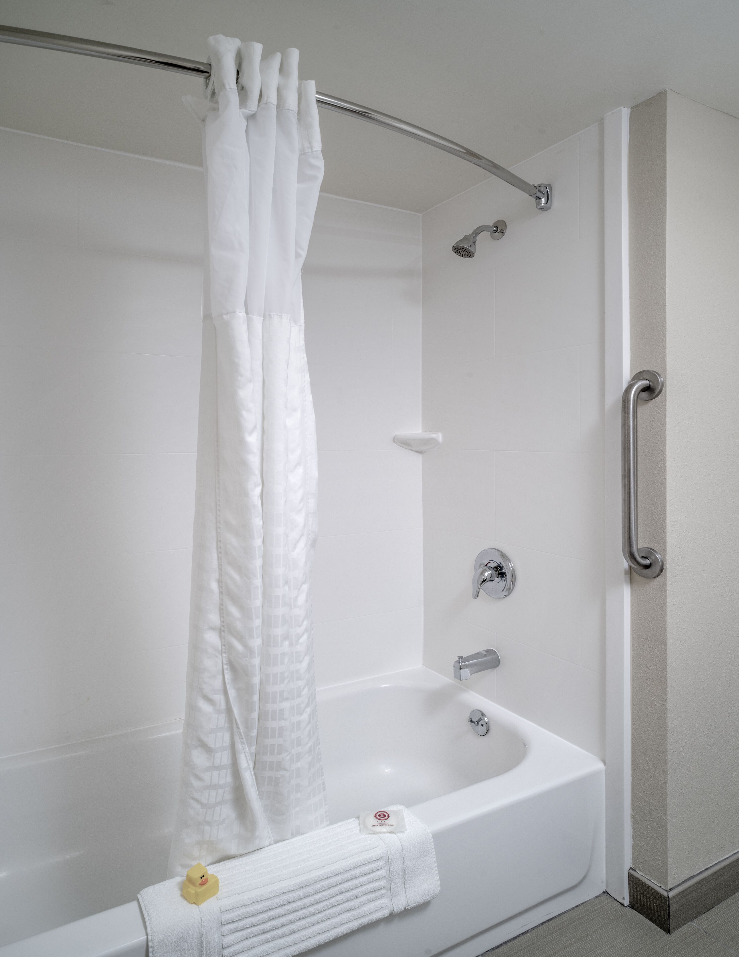 free toiletries, hair dryer, towels, soap