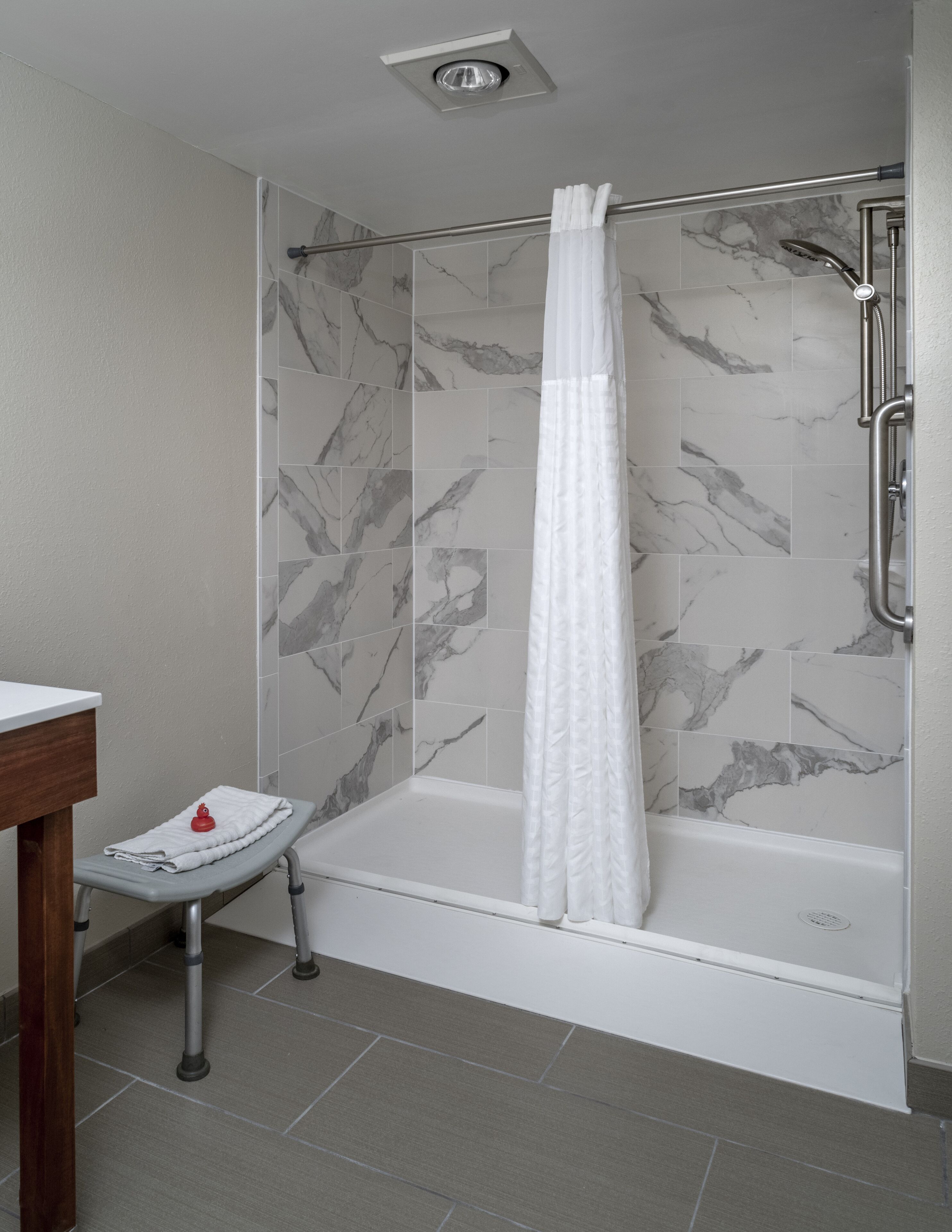 free toiletries, hair dryer, towels, soap