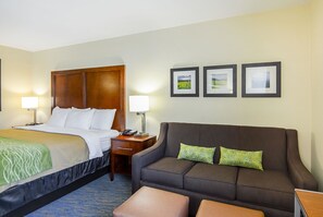 Suite, 1 King Bed, Accessible, Non Smoking | Desk, iron/ironing board, free WiFi, bed sheets