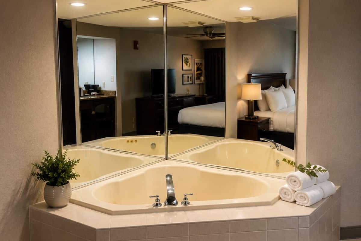 Suite, 1 King Bed, Non Smoking, Jetted Tub | In-room safe, desk, iron/ironing board, cribs (free)