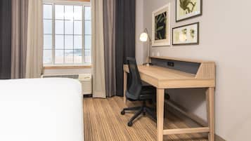 Ropa de cama hipoalergénica, escritorio, sistema de insonorización