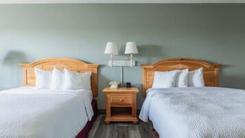 Blackout drapes, iron/ironing board, free WiFi, bed sheets