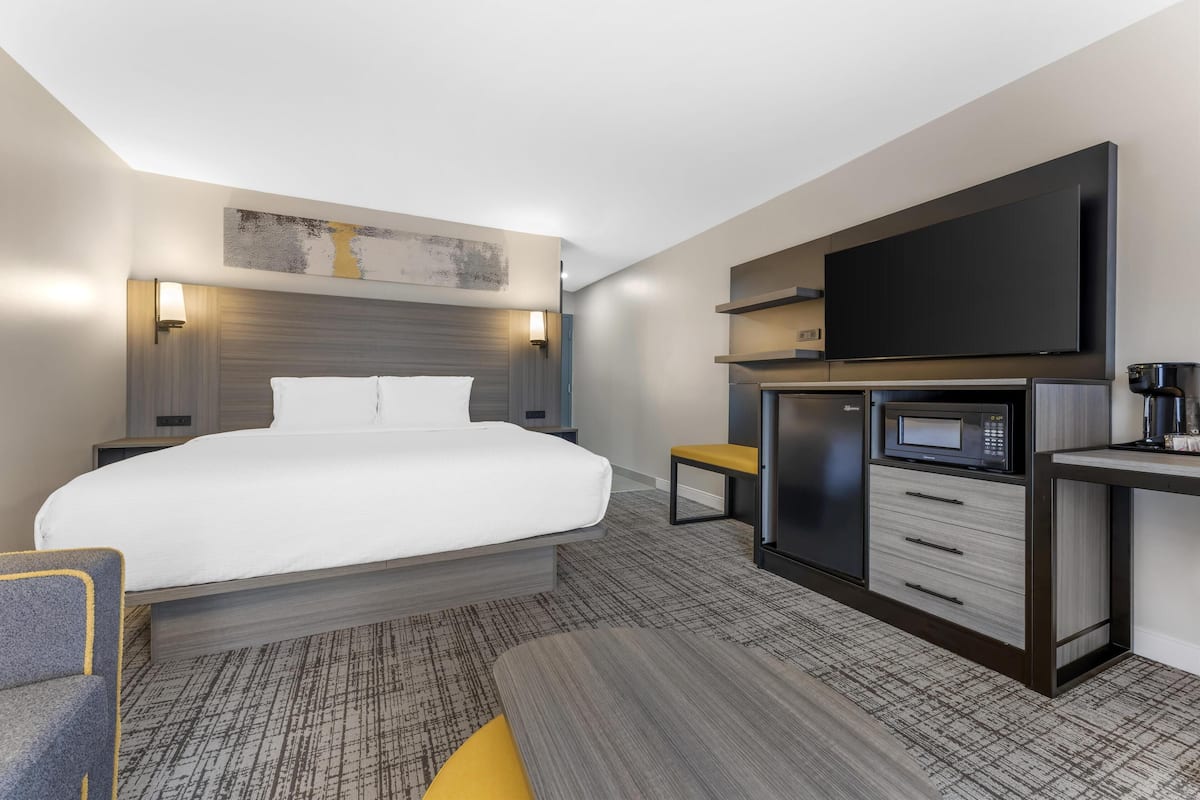 Habitación estándar, 1 cama King size, para no fumadores, balcón (with Single Sofabed) | Escritorio, tabla de planchar con plancha, cunas y wifi gratis