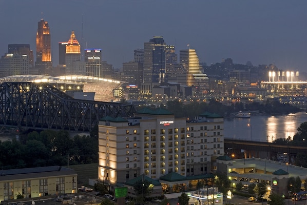 Vue sur la ville depuis l’hébergement