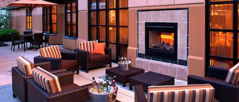 Blick von der Unterkunft