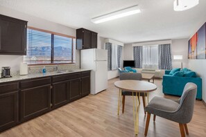 In-room safe, desk, laptop workspace, blackout curtains
