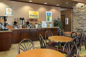 Free daily on-the-go breakfast