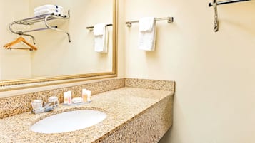 Hair dryer, towels