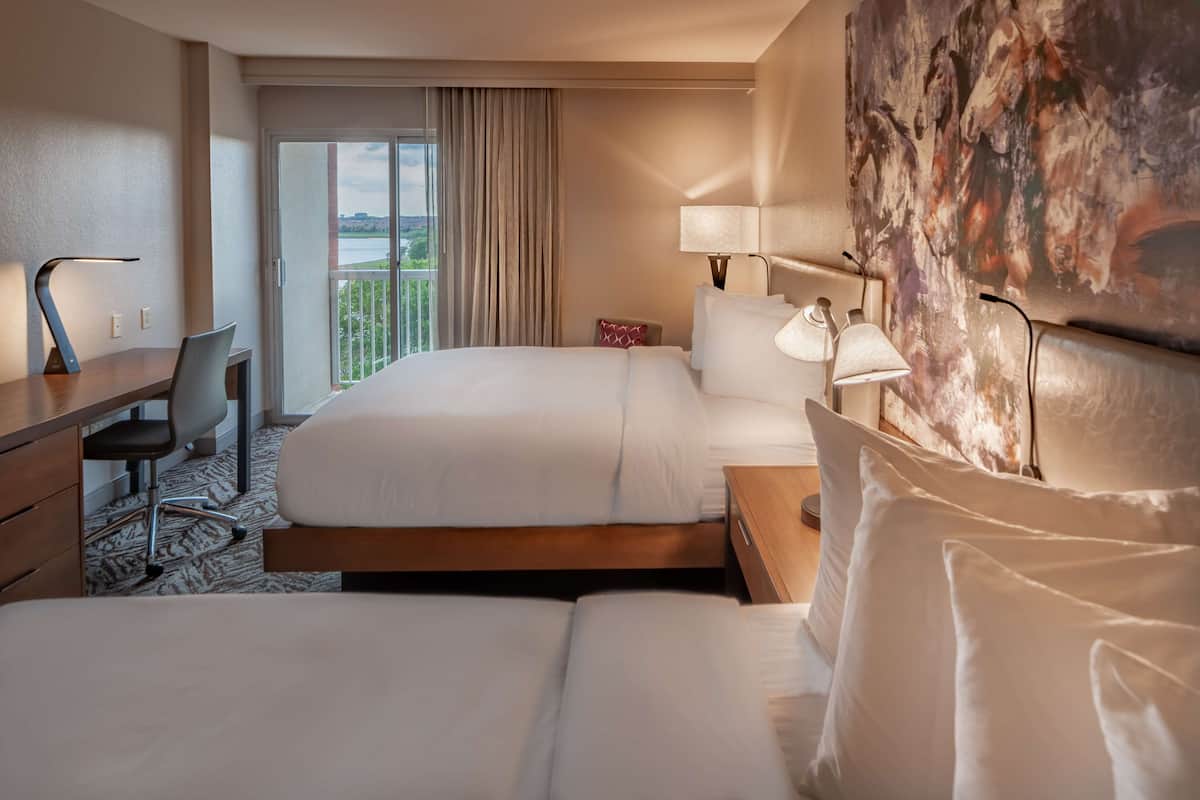 In-room safe, desk, laptop workspace, blackout drapes