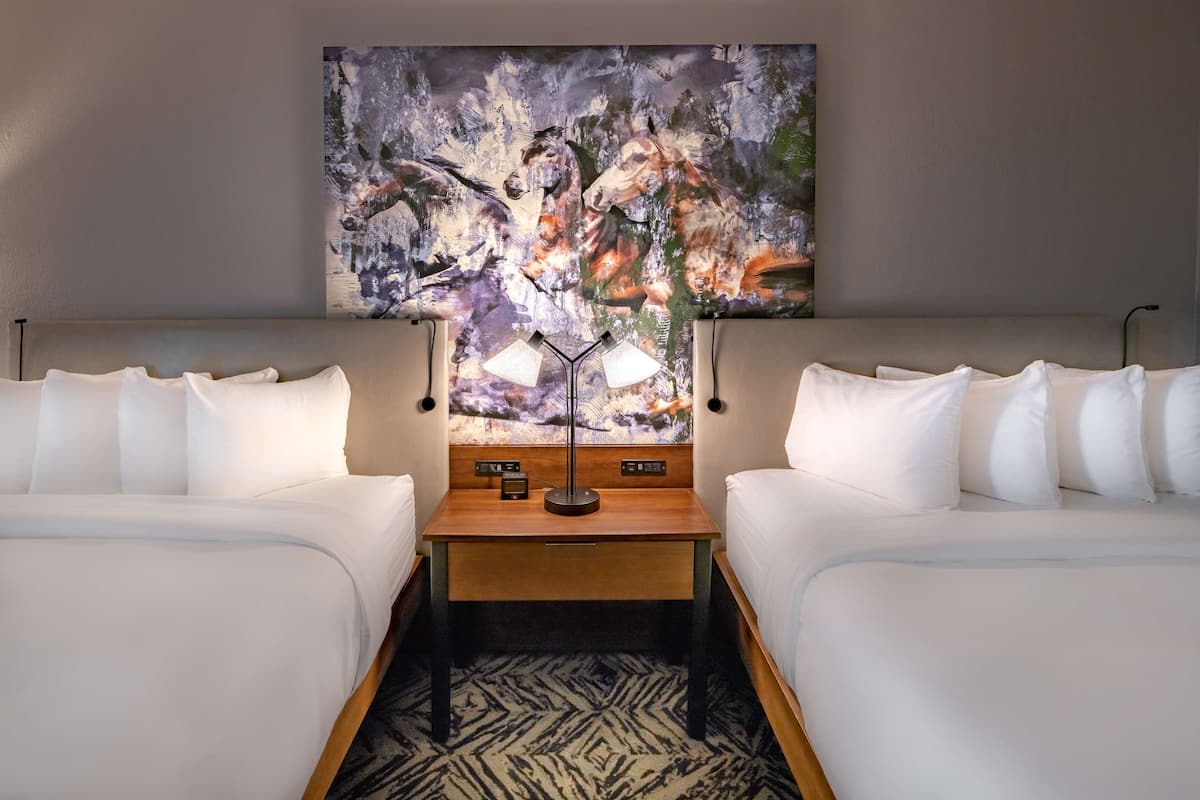 In-room safe, desk, laptop workspace, blackout drapes