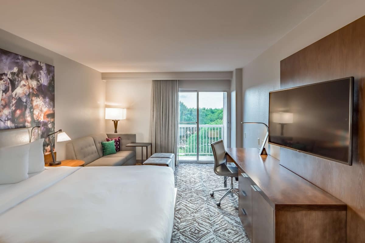 In-room safe, desk, laptop workspace, blackout drapes
