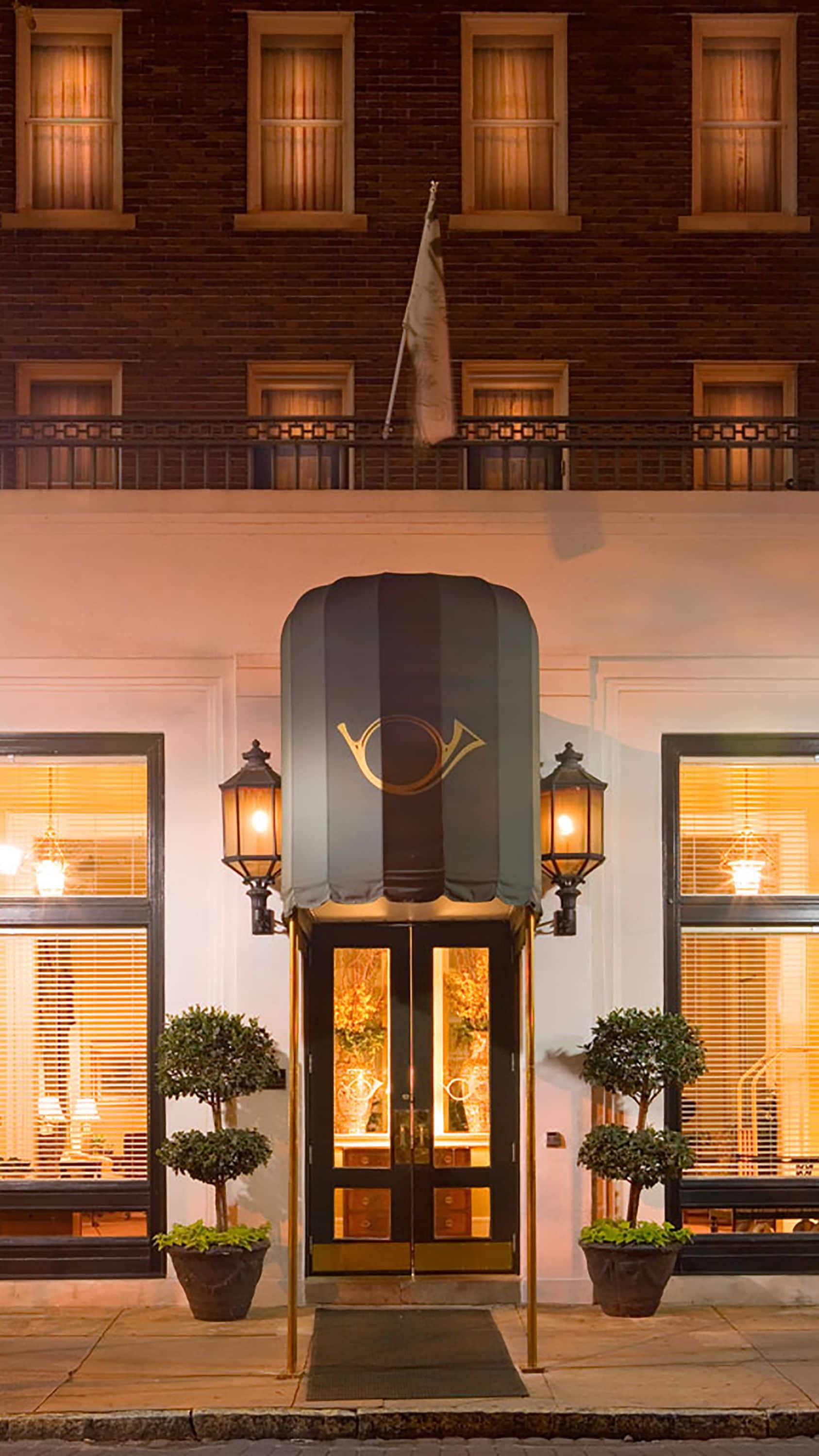 front of property – evening/night