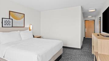 Chambre, 1 grand lit | Fer et planche à repasser, lits pliants/supplémentaires gratuits