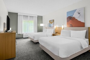 Room, 2 Queen Beds, Accessible, Bathtub (Mobilty & Hearing) | Iron/ironing board, free rollaway beds, free WiFi, bed sheets