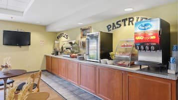 Free daily buffet breakfast