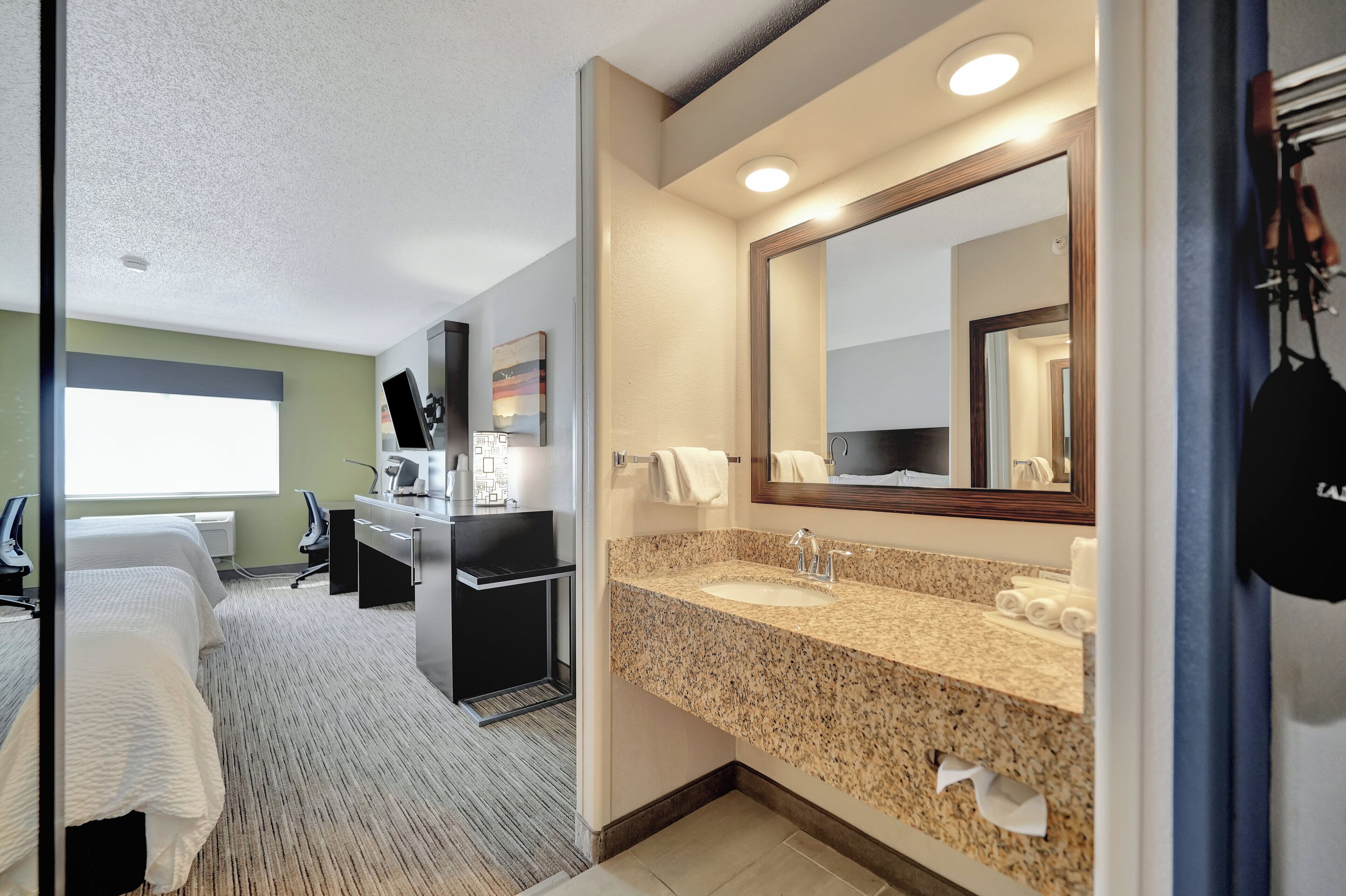 standard room, 2 queen beds | 1 bedroom, in-room safe, desk, iron/ironing board