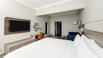 In-room safe, desk, laptop workspace, blackout drapes