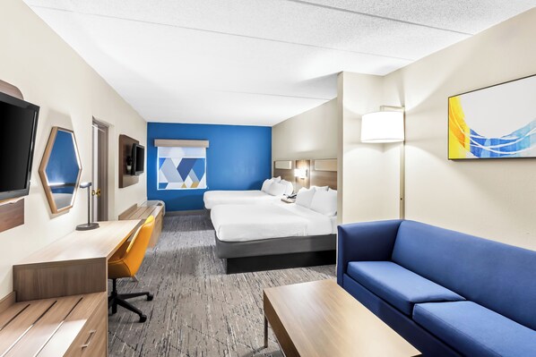 Suite, 2 Queen Beds | Desk, laptop workspace, iron/ironing board, free WiFi - Holiday Inn Express Suites Charleston by IHG (Charleston)