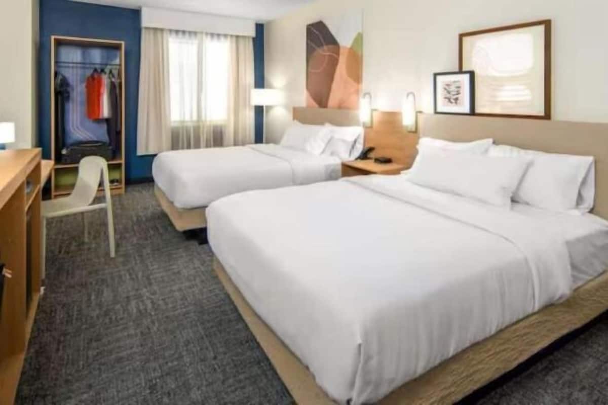 In-room safe, desk, blackout curtains, iron/ironing board