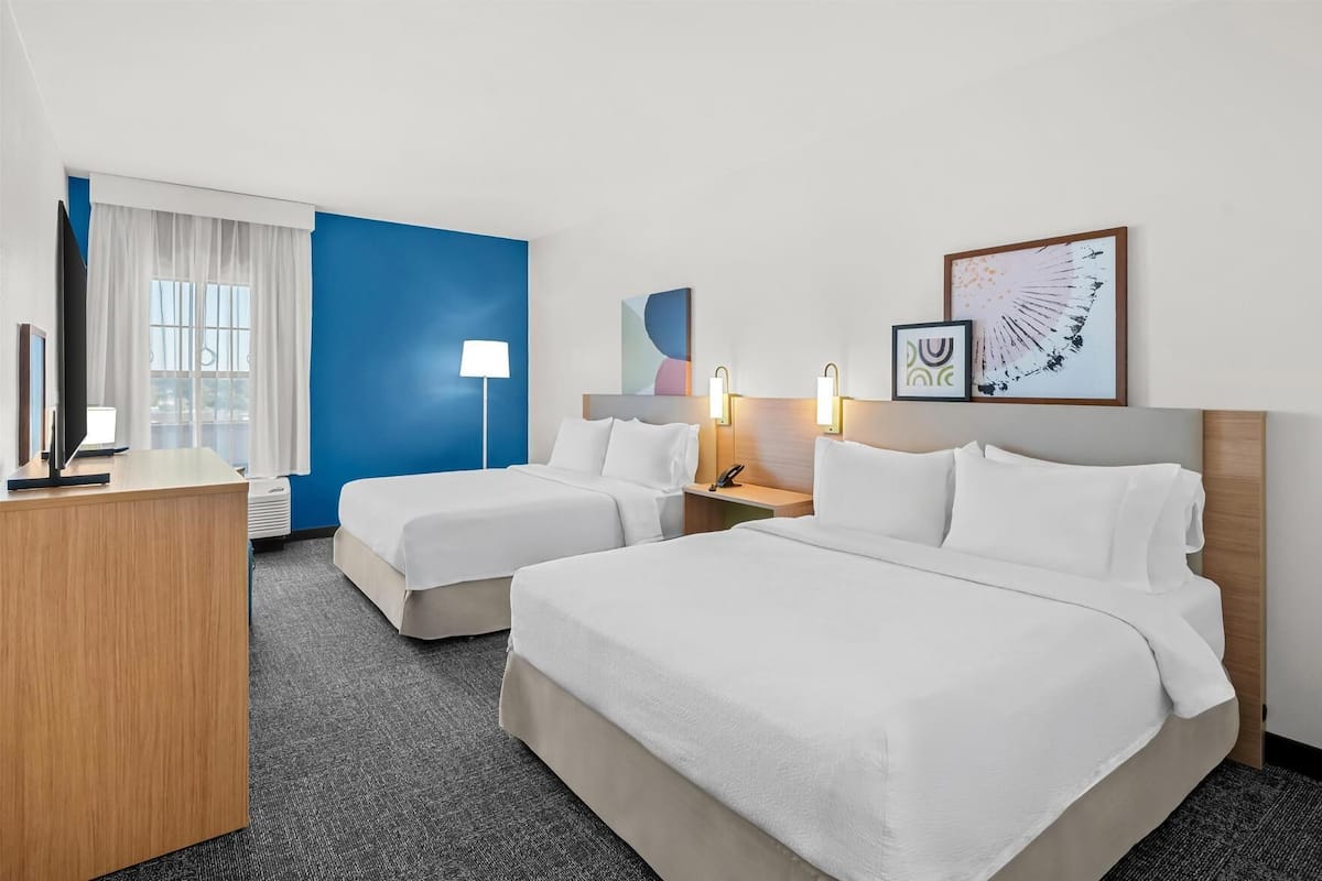 In-room safe, desk, blackout curtains, iron/ironing board