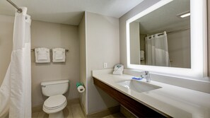 Hypo-allergenic bedding, in-room safe, desk, laptop workspace