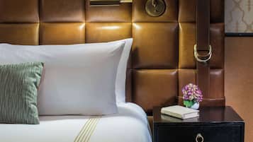 Premium bedding, down duvets, minibar, in-room safe