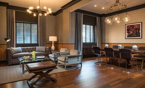 Flat-screen TV, books