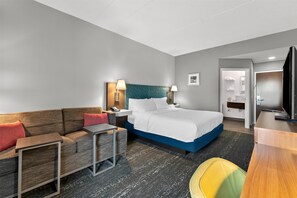 キングサイズベッド 1 台 (禁煙) | リビング エリア | 49 インチの液晶テレビ (衛星放送視聴可)、テレビ