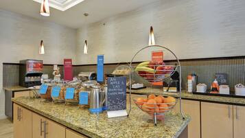 Free daily buffet breakfast