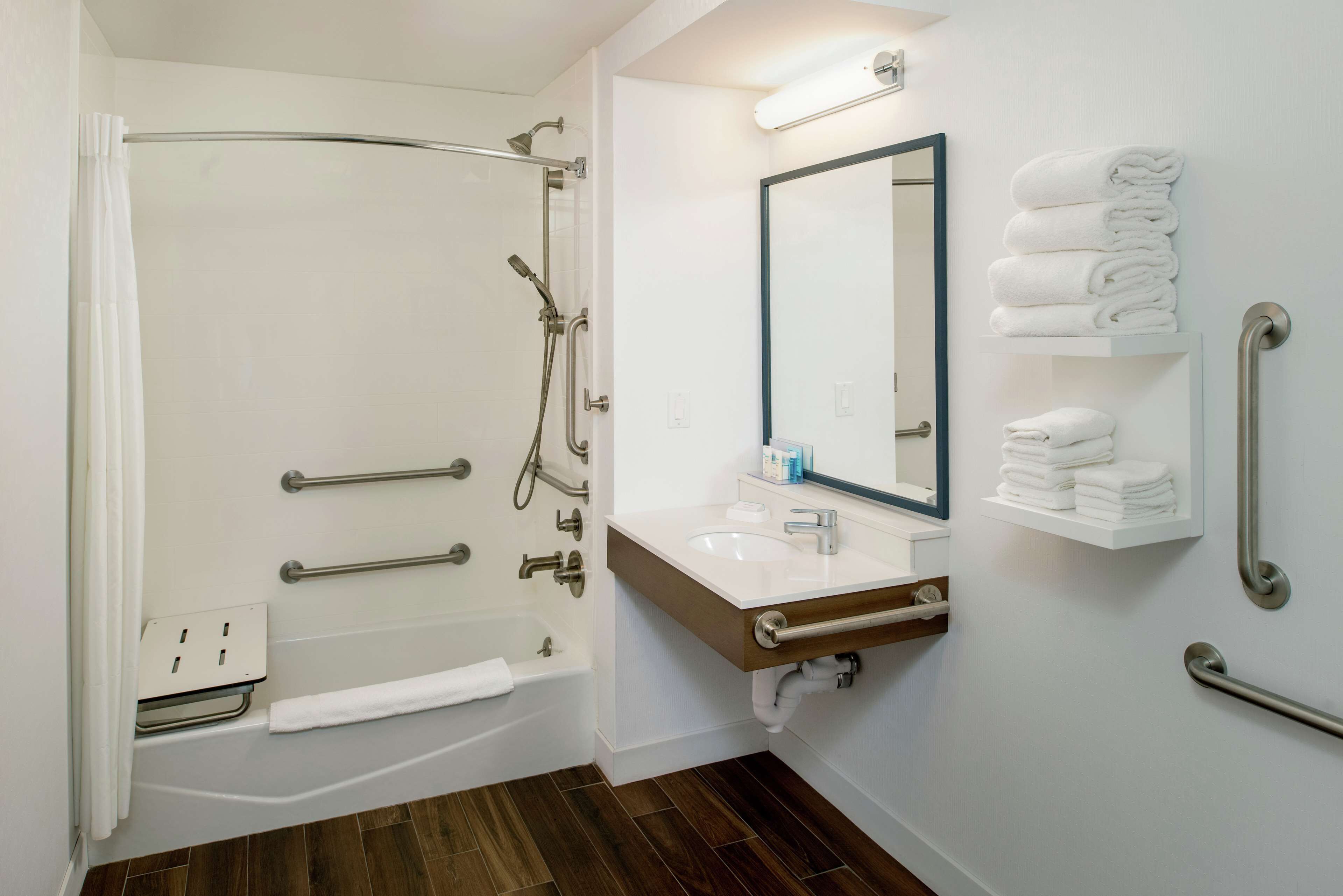 free toiletries, hair dryer, towels, soap