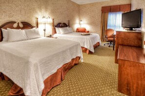 Two queen beds non smoking | Hypo-allergenic bedding, in-room safe, iron/ironing board