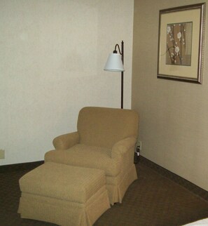 In-room safe, desk, laptop workspace, iron/ironing board