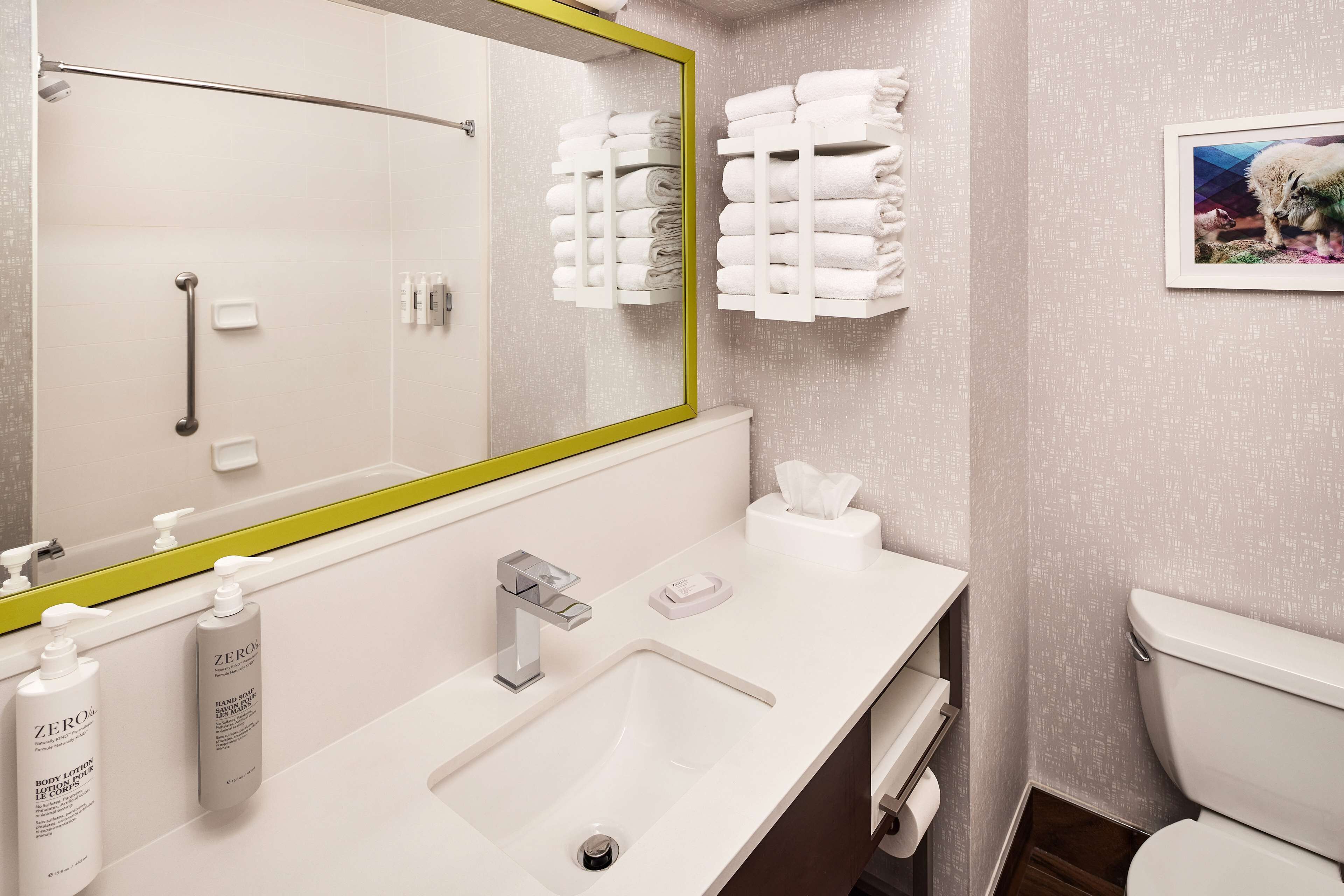 free toiletries, hair dryer, towels, soap