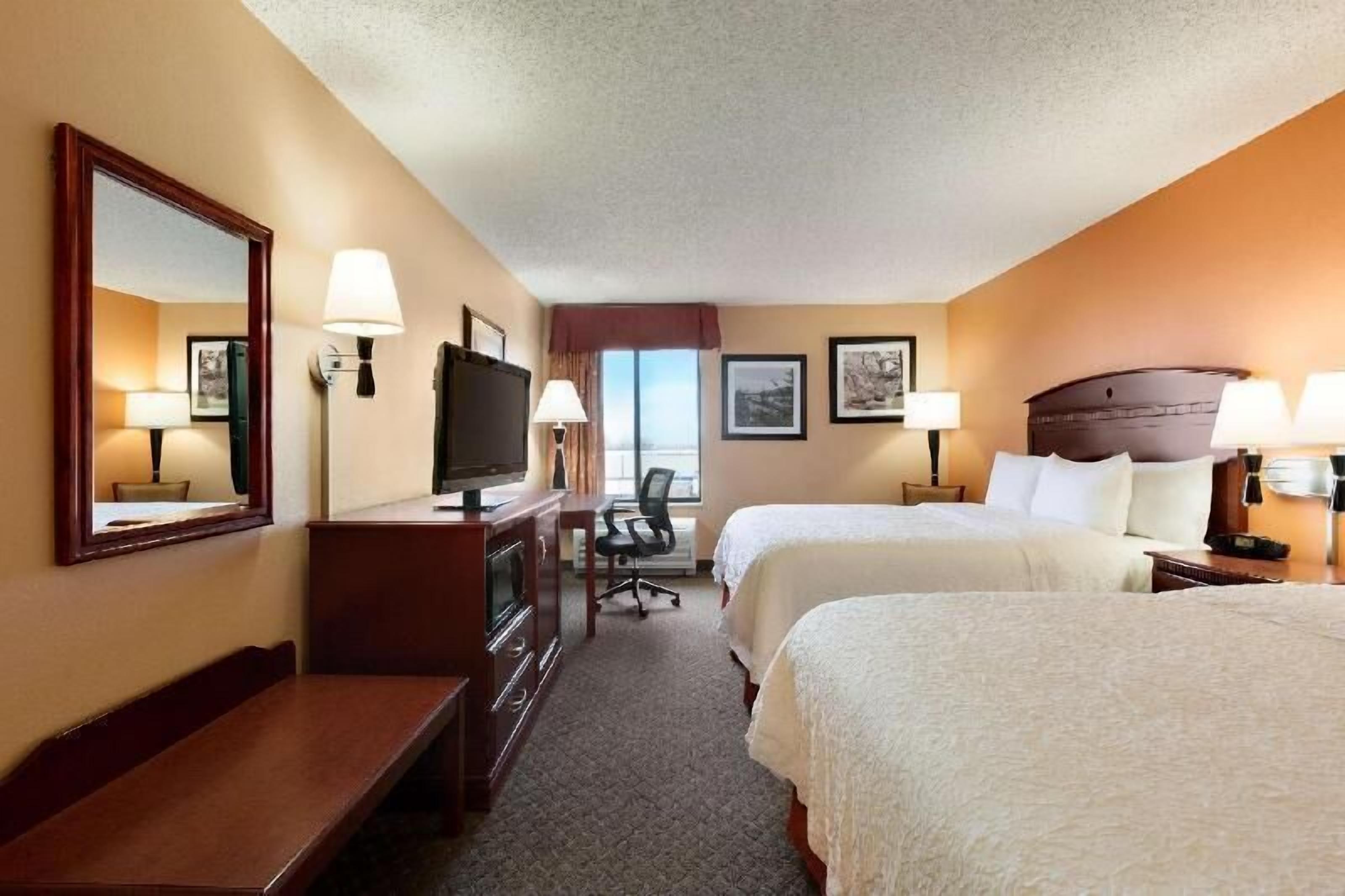Individually furnished, laptop workspace, blackout drapes