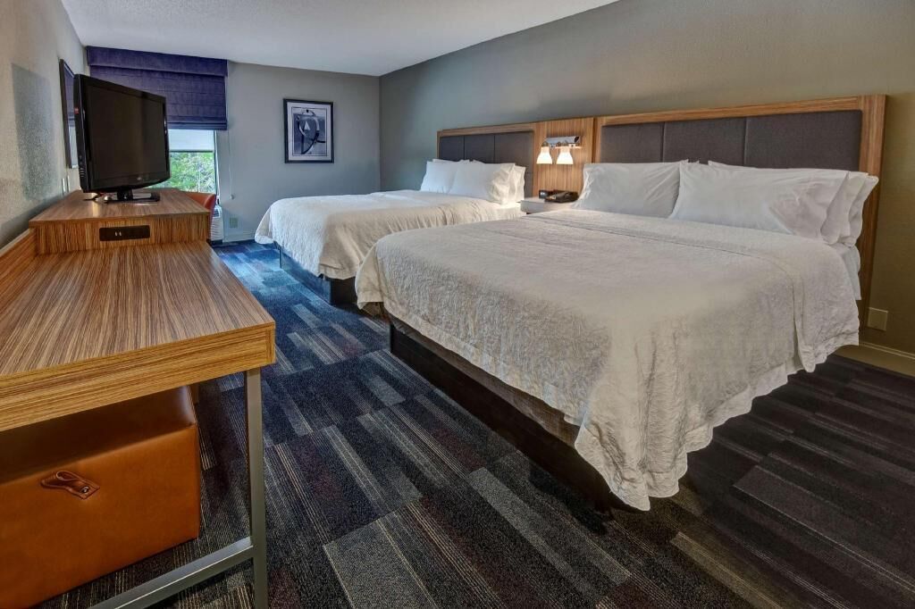 Premium bedding, minibar, desk, laptop workspace