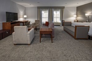 King Hospitality Suite with Stand Up Shower | Minibar, in-room safe, desk, laptop workspace