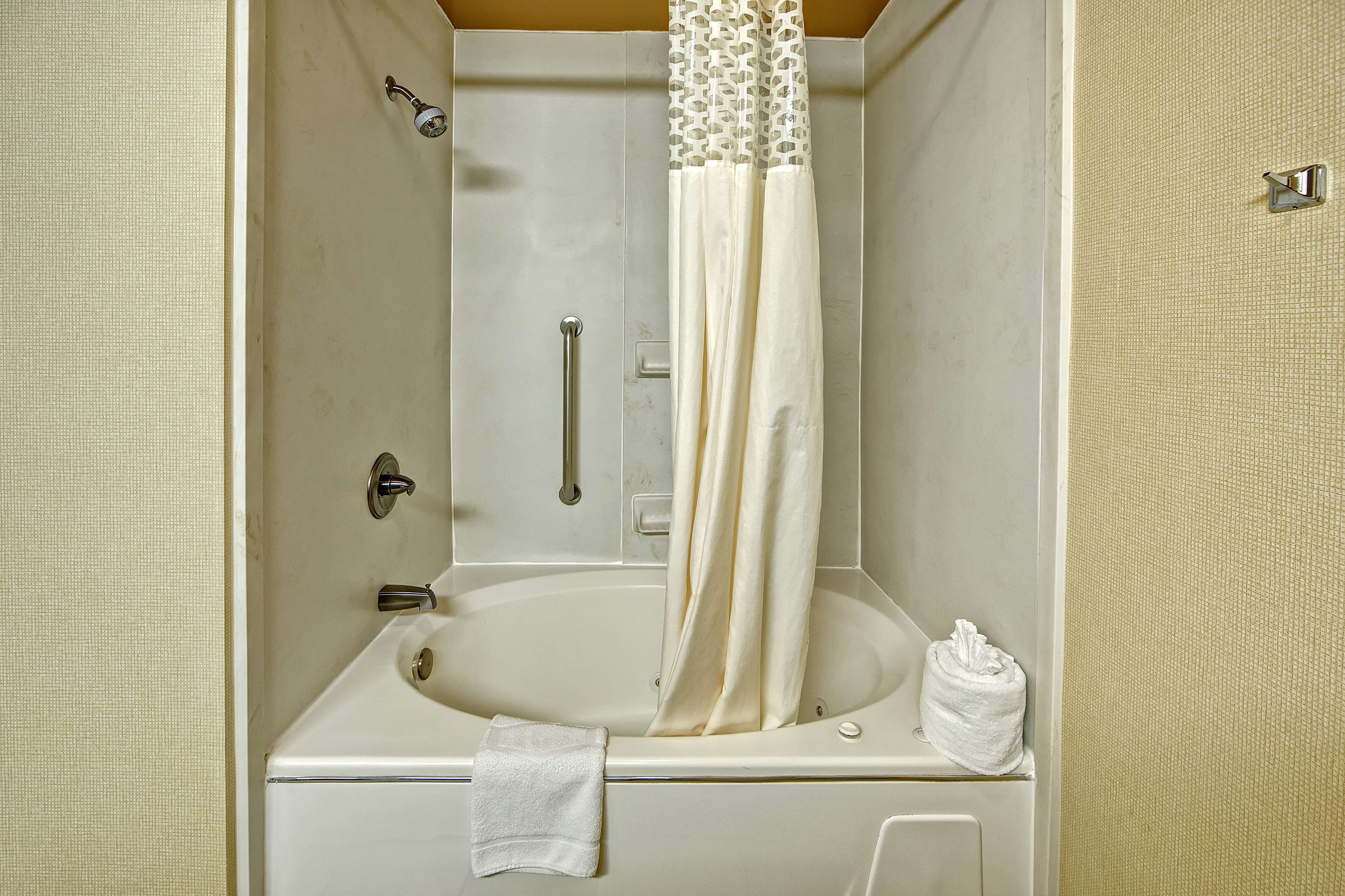 free toiletries, hair dryer, towels, soap