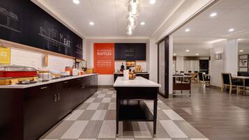 Free daily buffet breakfast