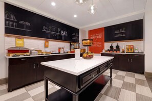 Free daily buffet breakfast